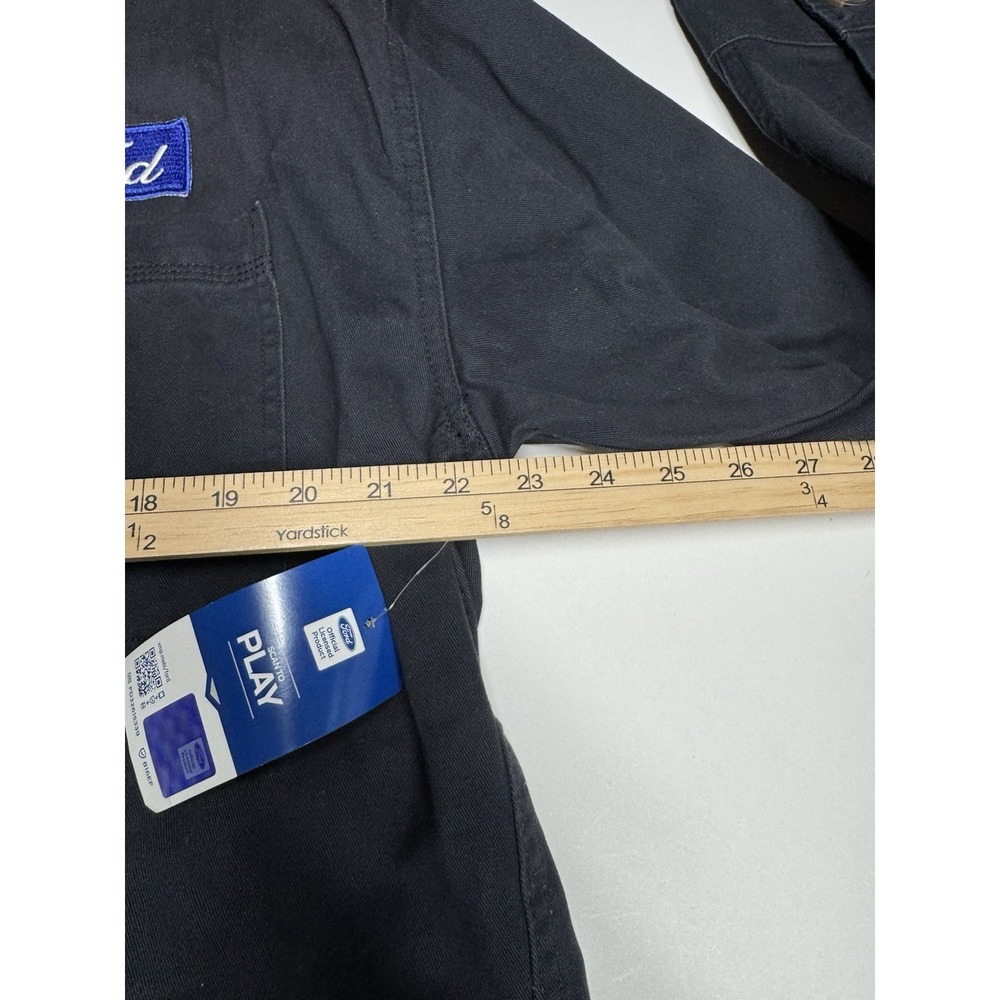 Ford Motors Vintage Style Canvas Twill Chore Coat Work Jacket Men's XL Black - Picture 5 of 9